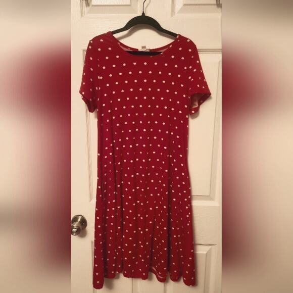 Red heart &polka dot Women's sz Sm dress - Picture 1 of 8